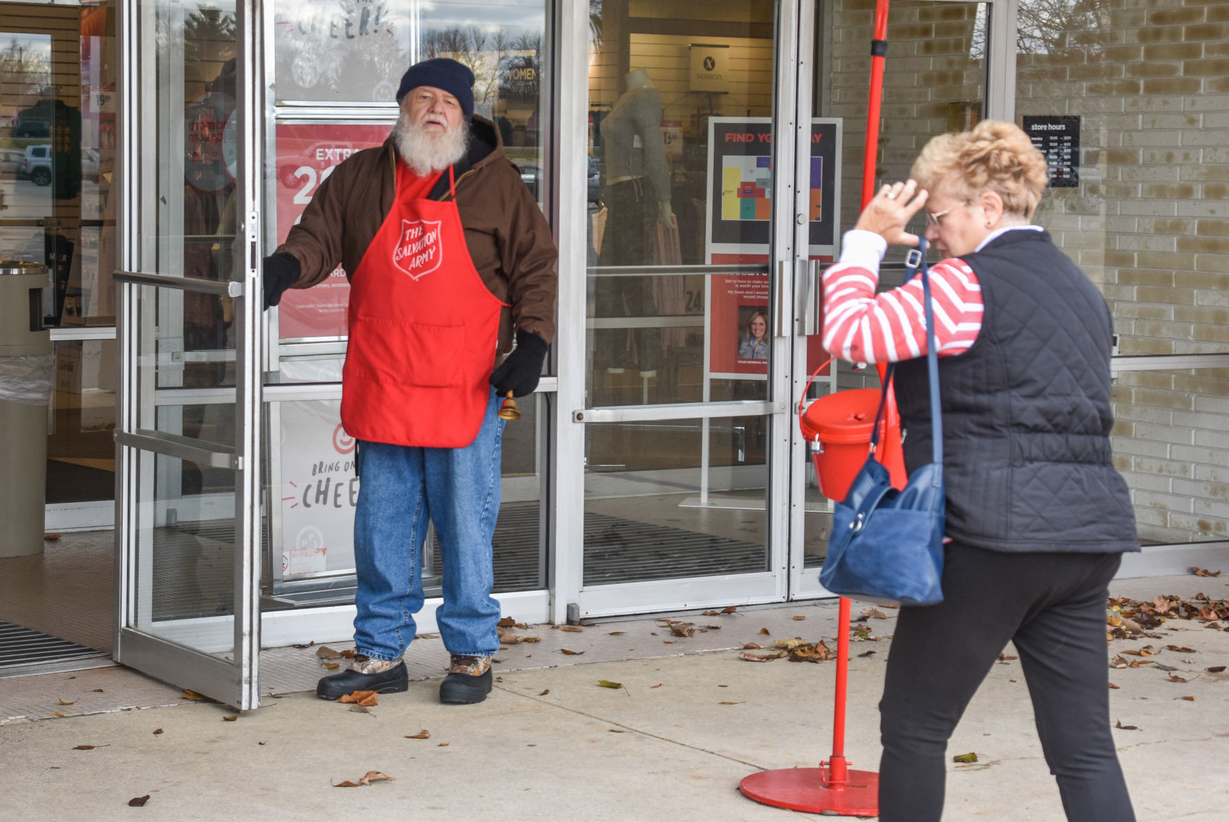 Salvation Army bell ringers